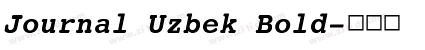 Journal Uzbek Bold字体转换